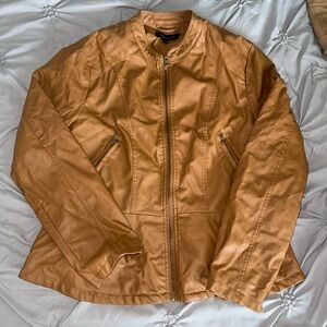 NEW LOOK LEATHER JACKET!!! NICE COLOR!!!